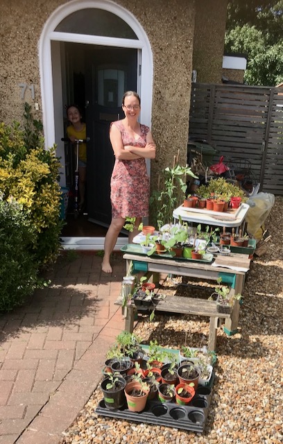 Kate by seedling stall