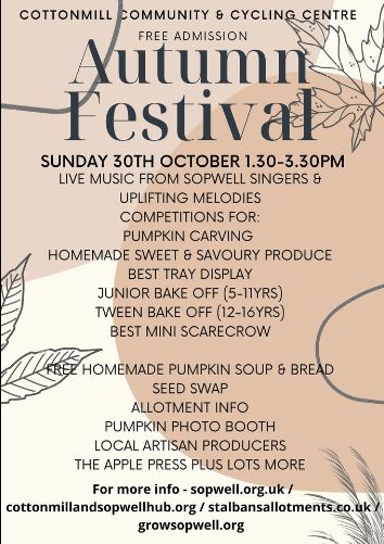 List of activities at the Autumn Festival