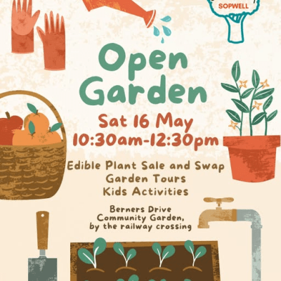 Join us at our open garden this Saturday 16th&nbsp;May!